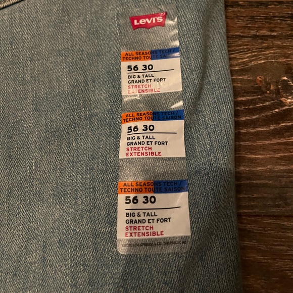 Levi's 541 Athletic Taper Jeans Mens 56x30 All Seasons Tech Stretch NEW w/ Tags - Picture 4 of 7